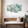 thumbnail image 3 of Elephant Stock Plush Grounds Wall Art - Horizontal Multi Panel Canvas - Living Room Wall Decor - Floral And Botanical Multi Panel - White And Green Decor By Norman Wyatt Jr. - 43" x 27", 3 of 8