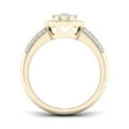thumbnail image 3 of 1/2Ct TDW Diamond 10K Yellow Gold Round Halo Engagement Ring, 3 of 4