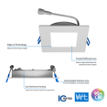 thumbnail image 5 of DLE6 Series 6 in. Square Aged Copper Flat Panel LED Downlight in 5000K, 5 of 11
