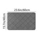 thumbnail image 2 of Alfombra absorbente premium para baño y ducha - Microfibra de secado rápido con reverso antideslizante, ideal para zonas húmedas, 40 x 60 cm, lavable, Aestivo | Gris oscuro | AESTIVO, 2 of 7