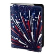 thumbnail image 2 of Pofeuu Red White Blue Fireworks 1 Print Travel Document Organizer Passport Holder Men Women for Family (6.5 in x 4.5 in),Wallet Holder Credit Card Clutch Bag Case, 2 of 5