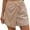 Beige2#, variant on qolati Women's Summer Mini Wrap Shorts Knot Front High Waist Belted Skorts Dress Casual Loose Skirt Shorts