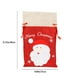 thumbnail image 3 of Naiovety 2Pcs Xmas Gift Present Bags Linen Bag Packing Pouch Drawstring Tear-resistant Storage Toys Ornaments Claus Santa Kits de decoración para fiestas Naiovety HA039068-00, 3 of 6