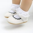 thumbnail image 2 of Baby Girls Bow Princess Shoes,Cute Non-Slip Sole PU Leather Infant First Walkers,0-18M, 2 of 5
