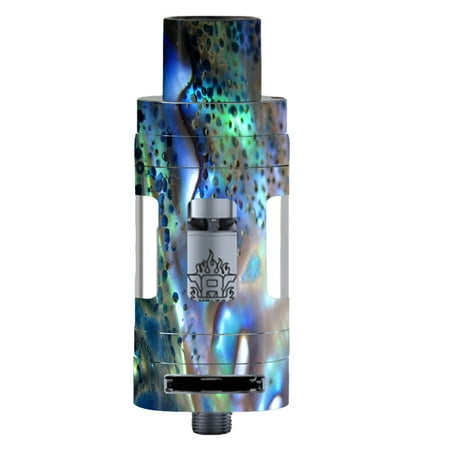 - Skin Decal For Smok Tfv8 Tank Vape Mod / Abalone Pearl Sea Shell Green Blue