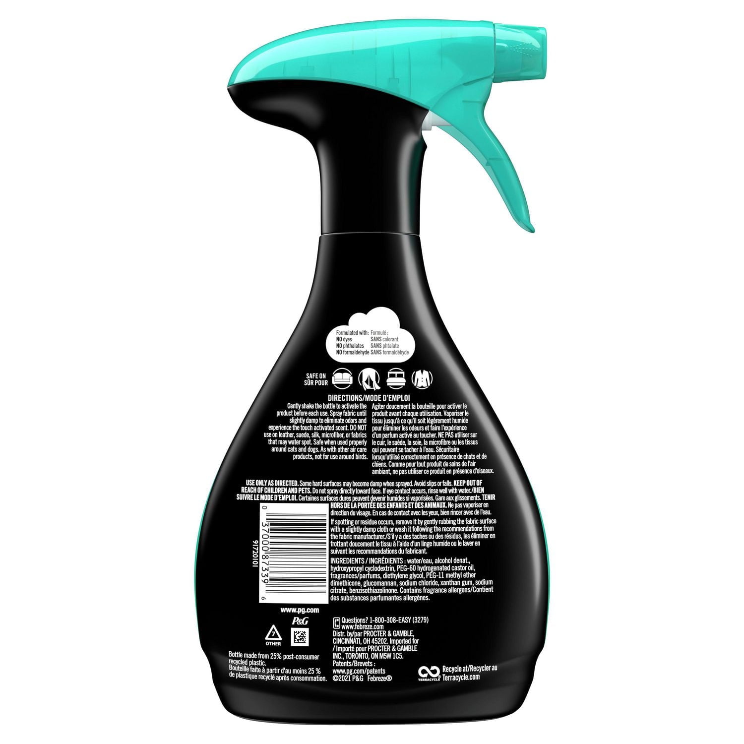 Febreze Unstopables Touch Fabric Spray and Odor Fighter, Fresh, 500 mL