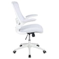 thumbnail image 3 of Scranton & Co Contemporary Mesh Fabric Mid Back Swivel Office Chair in White, 3 of 5