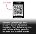 thumbnail image 3 of Étiquettes de Contact pour Sonnette Numérisez les Alertes et les Messages en Temps Réel avec les Visiteurs Étiquette Intelligente QR pour Protéger les Informations Personnelles et les Biens Inclut 4 Étiquettes pour Boîte aux Lettres, Portes, Portails Sans Batteries Ni Frais, 3 of 8
