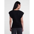 thumbnail image 4 of Scenario Women's and Women's Plus Tee with Short Bubble Cap Sleeves, Sizes XS-4X, 4 of 6