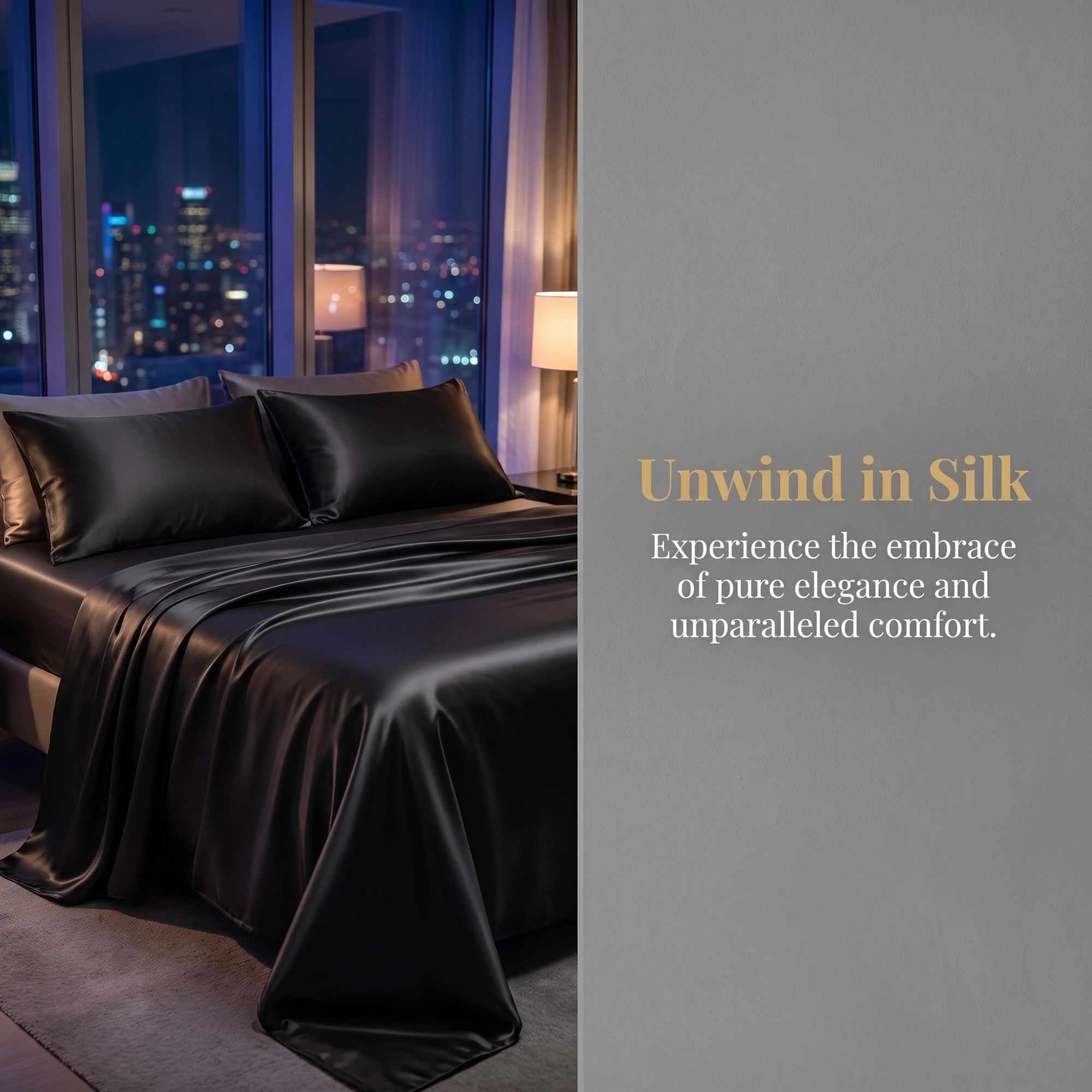 Unique Bargains Fitted Sheet Polyester Bed Sheets Anti Wrinkle for Sleep 60.2"x79.9" Black