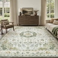 thumbnail image 1 of x Area Rug Washable Rugs for Living Room Rug for Bedroom Non Slip Vintage Floral Carpet for Dining Room Playroom Office, 1 of 7