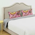 thumbnail image 3 of Yayeee Pillowcase Standard Size Set of 2 Satin Wrinkle Resistant Pillow Case, Cute Doughnuts Pattern, 3 of 8