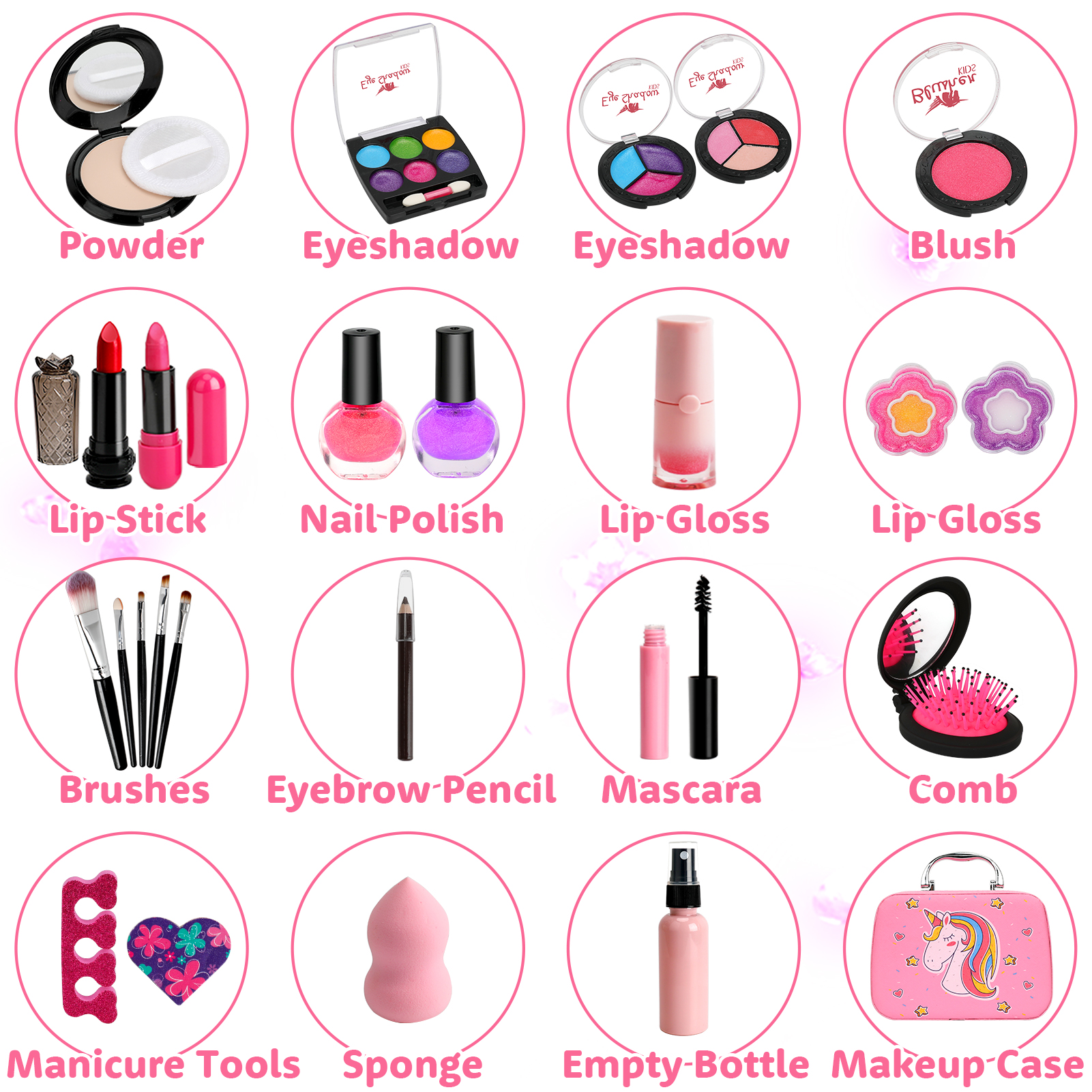 Sendida Washable Kids Makeup Kit For Girls Ages 3-10 photo 4