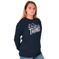 thumbnail image 3 of Do Your Thing Cute Sarcastic Workout Women's Long Sleeve T Shirt Brisco Brands X, 3 of 6