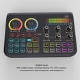 thumbnail image 4 of Live Sound Card, Sound Mixer 3000mah Color Effect Light  for Computer Game, 4 of 7