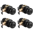 thumbnail image 1 of Matte Door Knob Passage Function Passage Door Knob for Hall and Closet Door Lockset NonLocking Round Ball Doorknob Colonial Style Door Handle Knob Left and Right Open, 1 of 6