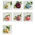 thumbnail image 4 of PYPESEEWY Clearance Artificial Plants Indoor Edge Peony Simulation Flower Retro Oil Painting Baked Edge Silk Flower Interior Living Room Home Decoration Photography Props, 4 of 5