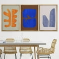 thumbnail image 3 of PixonSign Framed Canvas Print Wall Art Set Multicolor Vibrant Mid-Century Figure Collage Abstract Shapes Illustrations Modern Art Boho Decorative for Living Room, Bedroom, Office - 16"x24"x3 NATURAL, 3 of 5