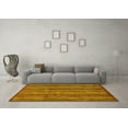 thumbnail image 3 of Ahgly Company Indoor Square Abstract Yellow Modern Area Rugs, 8' Square, 3 of 4
