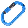 thumbnail image 4 of Locking Carabiner, O Type High Loaded Capacity Rock Mountaineer Carabiner  For Mountaineering Blue, 4 of 8