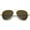 Matte Gold / Brown, variant on sunglassLA Unisex Oversize Metal Frame Double Nose Bridge Slim Temple Aviator Sunglasses 58mm (Shiny Gold / Amber) - 58mm
