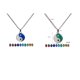 thumbnail image 1 of 2 piezas de collar colgante de para mujeres, hombres, pareja, cambio de color, de joyería Yuyangstore Collar de cambio de humor, 1 of 6