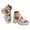 White, variant on Women Gothic Punk Platform Sandals Ankle Strap Cutout High Flatform Shoes Ladies Non Slip Rivets Party Shoe Black Size 9