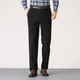 thumbnail image 1 of Pantalones de traje casuales con bolsillos y botones de color liso para hombre, 1 of 9