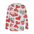 thumbnail image 5 of Chandail en Molleton de Noël pour Femmes 2023 Mode Imprimé Manches Confortable Respirant Col Rond en Solde, 5 of 5