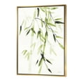 thumbnail image 1 of Designart - Simplist Bamboo Leaves II - Lake House Framed Canvas, 1 of 3