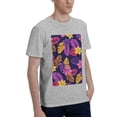 thumbnail image 2 of Bingfone Purple Flower Men'S Loose Fit Short-Sleeve Pocket T-Shirt, 2 of 7