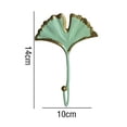 thumbnail image 5 of perchero de pared Ganchos para abrigos de hojas de hierro-Premium creativo en decoración decorativo sombrero bolsa de toalla colgador - C C Magideal perchero de pared, 5 of 5