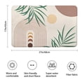 thumbnail image 3 of Green Boho Geometric and Plant Pattern Bathroom Rugs Mat,Non Slip Microfiber Bathroom Rug,Rubber Backing,Soft Bathroom Mats for Bathroom Floor,Tub and Shower,17x27in(43x68cm), 3 of 5