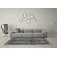 thumbnail image 3 of Ahgly Company Indoor Round Abstract Gray Modern Area Rugs, 3' Round, 3 of 4