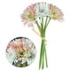 thumbnail image 3 of Ramo de flores artificiales Paquete de flores de simulación Paño de ceremonia de boda Decoración floral falsa, Verde púrpura Methold HA7391-06B, 3 of 6