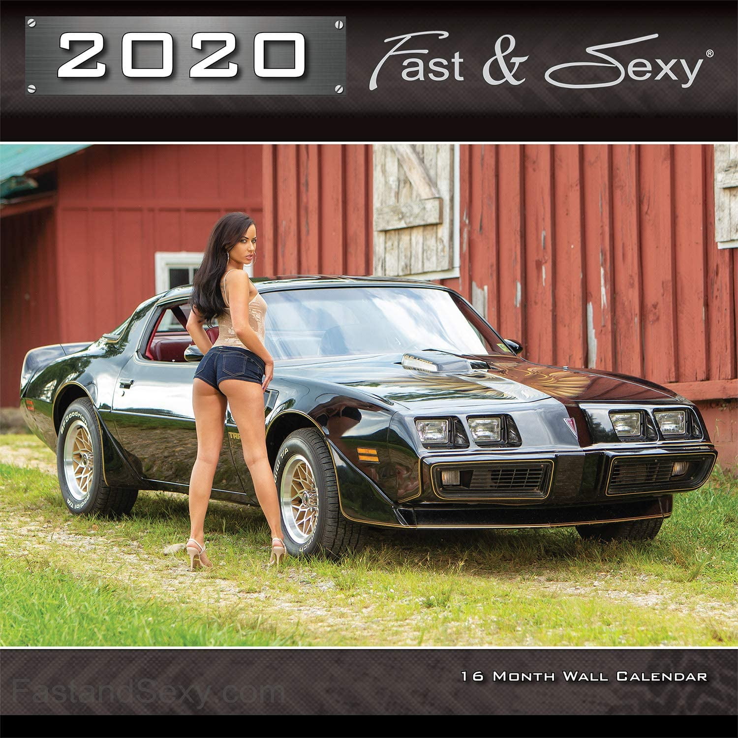 2020 Fast & Sexy Car Girl Wall Calendars 12x12 inches (PG Version