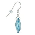 thumbnail image 4 of Color Choices Austrian Crystal Galactic Sterling Silver Snake Chain Necklace and Earring Set - Aquamarine, 4 of 6