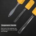 thumbnail image 4 of 3pcs Kitchen Cooking Flexible Silicone Spatula Set Heat Resistant Turner Scraper Baking Utensils Yellow, 4 of 7