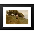 thumbnail image 2 of Helen Sheldon Jacobs Smillie 14x11 Black Modern Framed Museum Art Print Titled - When the Dew is in the Grass (1884), 2 of 5