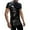 Black, variant on Casual T Shirts For Everyday Wear Outdoor Activities And Relaxation Stylish Round Neck Design Solid Color Comfortable Fit For Summer Dry Blend