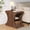 Dark Brown, variant on Condemo 3-Tier End Table with Storage - Rustic Farmhouse Nightstand - Adjustable Feet & Space-Saving Design for Bedroom/Living Room (Rustic Brown)