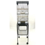 YML Tall Square 4 Perch Bird Cage with Stand