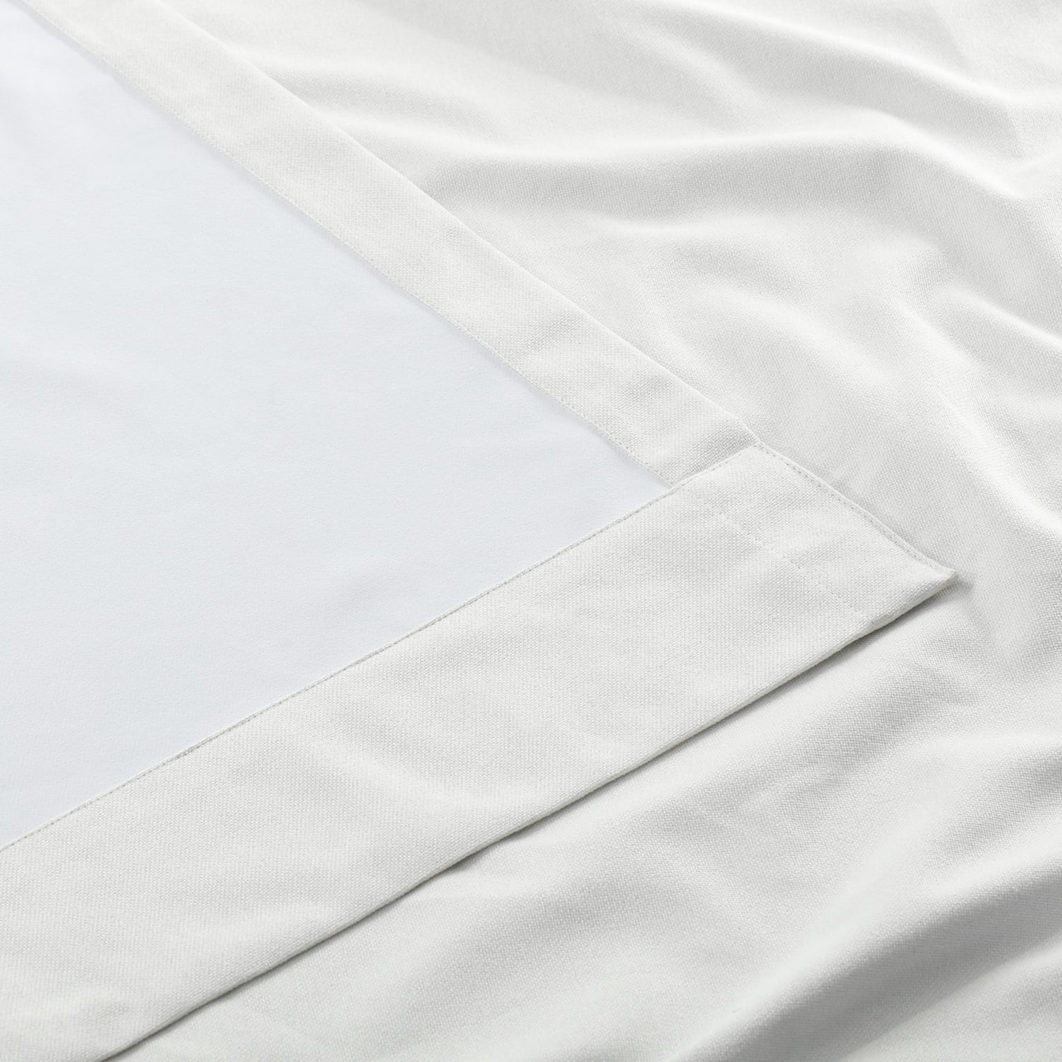 Starlight Off White Thermal Cross Linen Weave Blackout Grommet Curtain (1 Panel), Starlight Off White, 50W X 108L