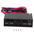 thumbnail image 2 of Media Dashboard USB 3.0 2.0 HUB ESATAAudio Multi Card Reader, All in 1 Card Reader Support M2 TF SD MMC MS CF, High Speed, LED Indicator, Compatible, 2 of 8