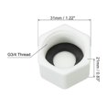 thumbnail image 2 of Unique Bargains G3/4' Hex Female Thread PPR Pipe Fitting End Cap, Tubing Stopper for Preventing Leakage, Beige 20Pcs, 2 of 4