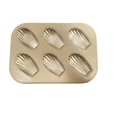 thumbnail image 1 of Molde antiadherente para magdalenas y donas para hornear, molde para muffins de acero al carbono antiadherente de 6 cavidades con pincel de silicona, molde para magdalenas para hornear pan, 1 of 8