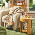 thumbnail image 2 of Beautiful Faux Fur Floral Throw Blanket by Drew Barrymore, 50" x 60", 2 of 6