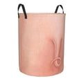 thumbnail image 2 of Fotbe Pig'S Tail Laundry Basket with Handles, Waterproof Large Laundry Hamper, Wash Bag for Corner Dorm, Rolling Laundry Basket with Handles-Medium, 2 of 8