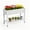 white, variant on MINDYES Outdoor Raised Garden Bed with Wheels, 53L Planter Box with Water Storage, for Vegetables, Flowers