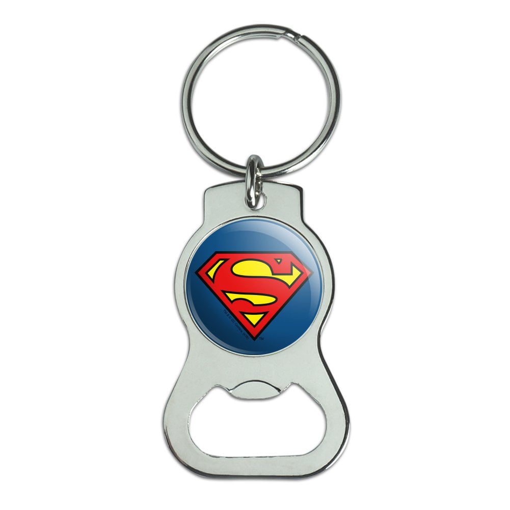 SUPERMAN CLASSIC LOGO BOTTLE OPENER Official New 